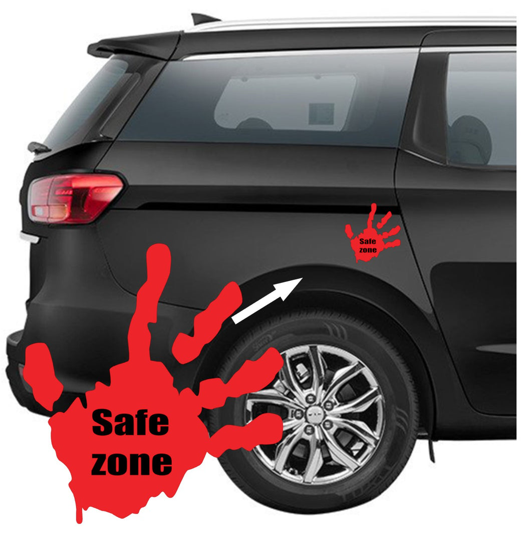 Safety Zone Car Sticker